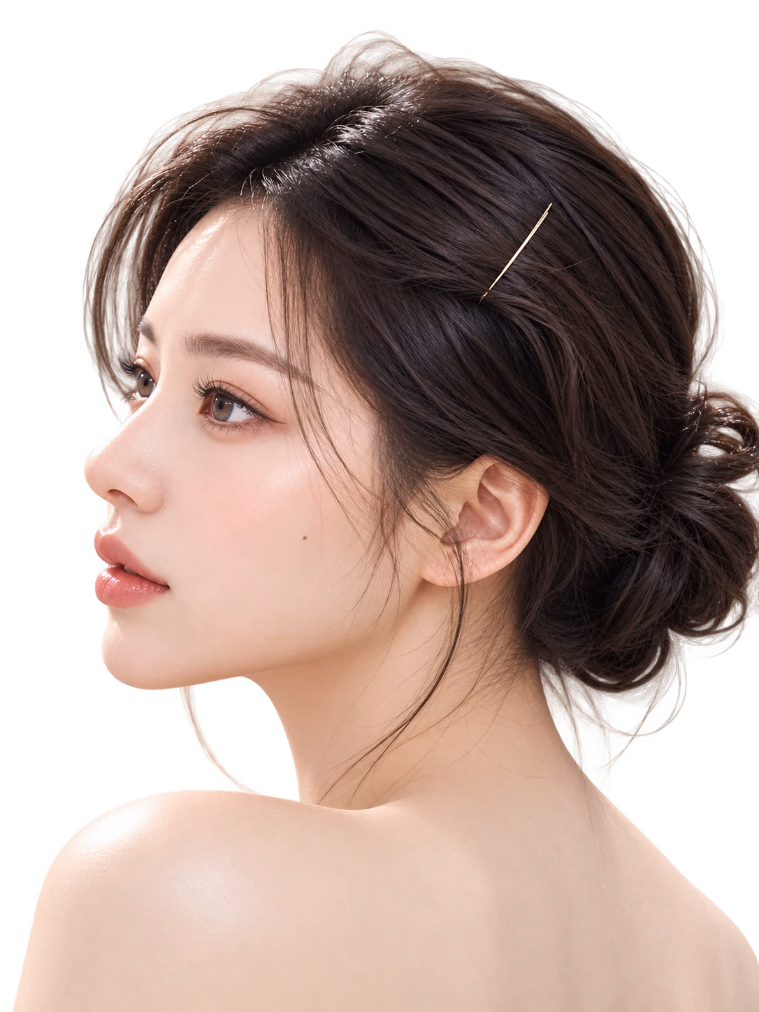 Model portrait on the cover of the Maylin skin journal