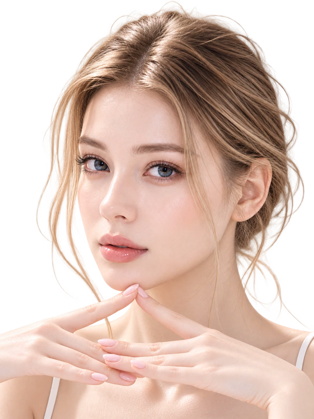 Model portrait on the cover of the Maylin skin journal